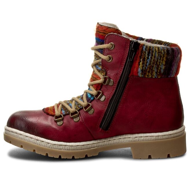 Rieker Trappers Rieker Y9432-35 Red Kombi