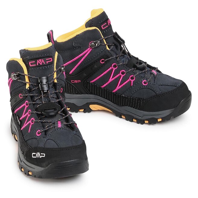 CMP Trekingová obuv CMP Kids Rigel Mid Trekking Shoe Wp 3Q12944 Antracite/Bouganville 54UE