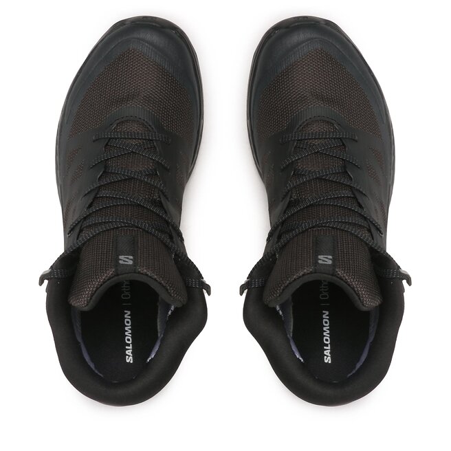 Salomon Trekingová obuv Salomon Outrise Mid Gtx L47143500 Black/Black/Phantom