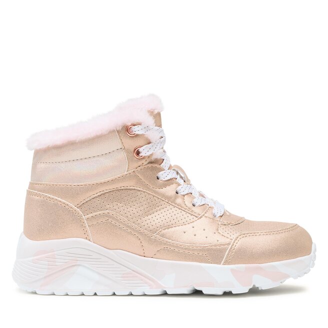 Sneakersy Skechers Uno Lite Camo Dazzle 310485L/GDPK Złoty - dziewczęce
