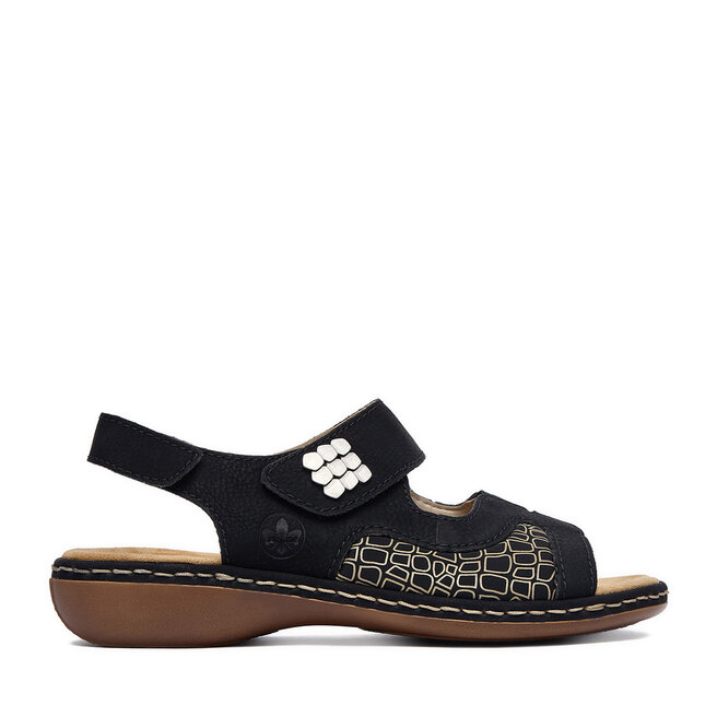 Sandały Rieker CEO-65989-01 Czarny - kobiece