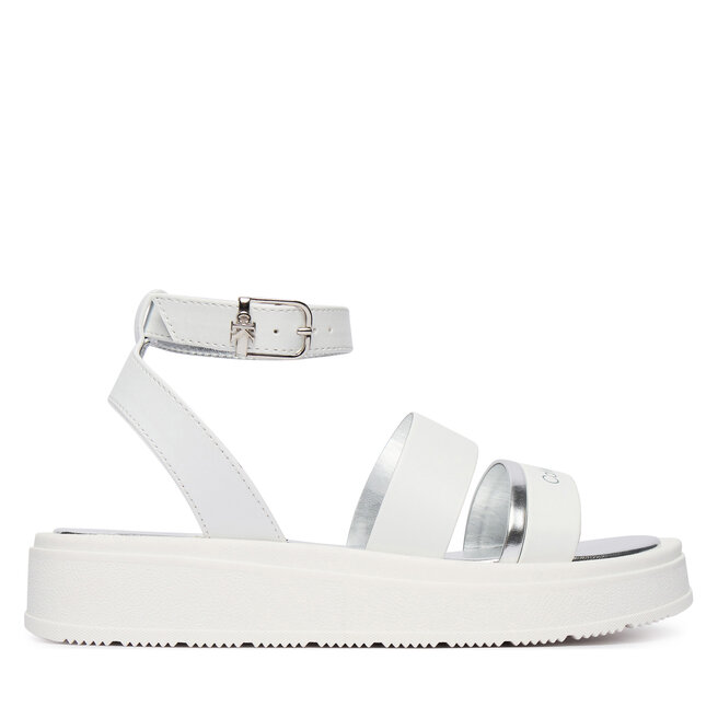 Sandały Calvin Klein Velcro Sandal V4A2-83261-0326 S Biały - dziewczęce