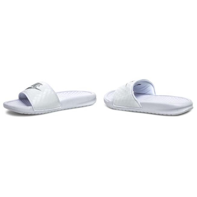 nike benassi silver