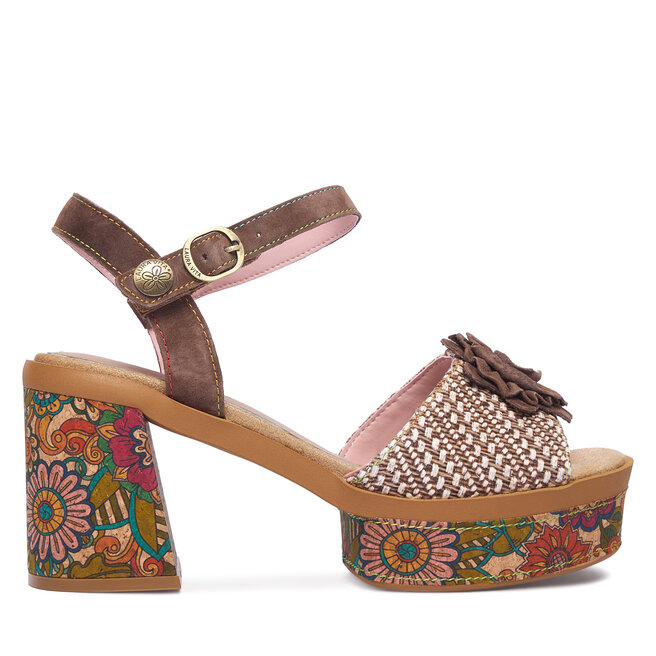 Sandały Laura Vita Noao 01 Brązowy - kobiece