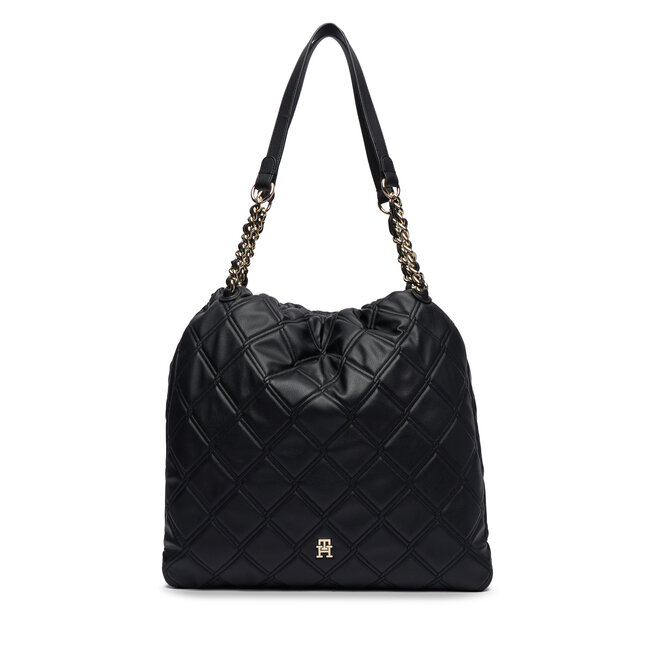 Torebka Tommy Hilfiger Th Feminine Tote AW0AW18719 Czarny -