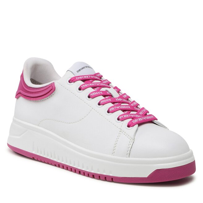 Sneakers Emporio Armani X3X024 XN825 N862 White/Pink Armani imagine noua gjx.ro