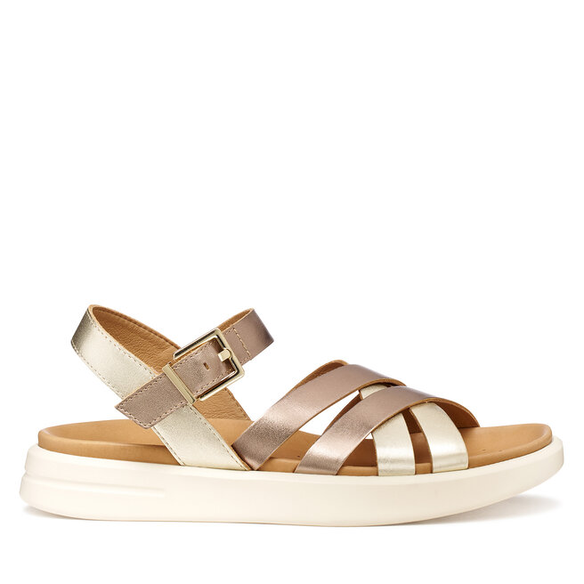 Sandały Geox D Xand 2S D35PAB 000CF C5M2L Złoty - kobiece