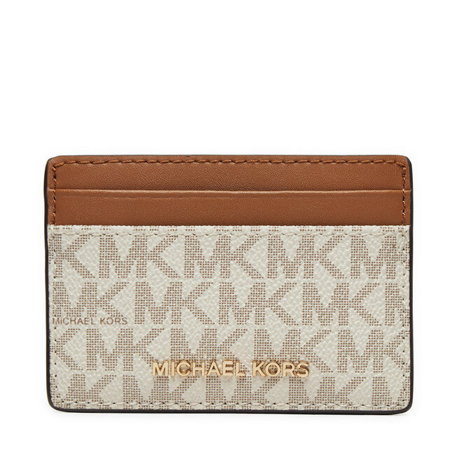 Etui na karty kredytowe MICHAEL Michael Kors - Écru