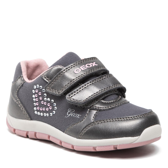 Geox Сникърси Geox B Heira G. A B263YA 0AUAJ C1377 S Dk Grey/Dk Pink