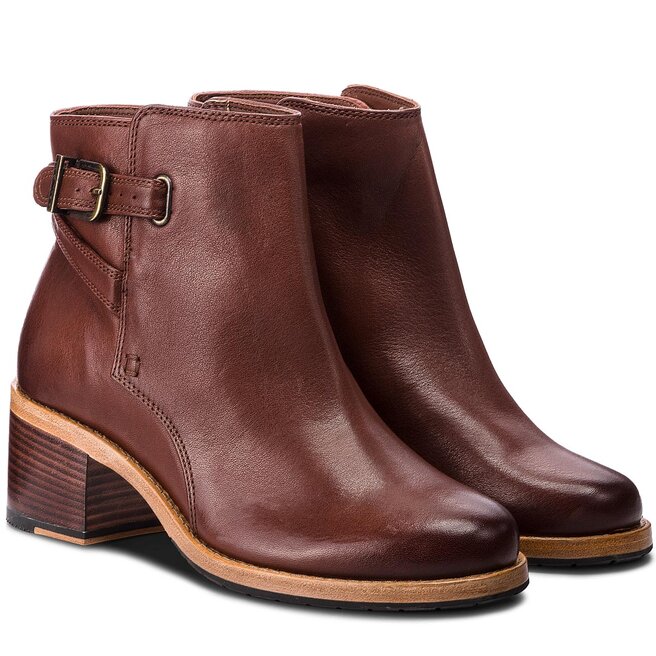 Botki Clarks Clarkdale Jax 261359774 Mahogany Leather eobuwie .pl