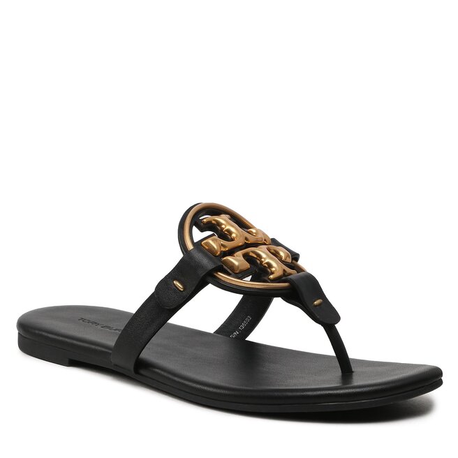Tory Burch Джапанки Tory Burch Metal Miller 136593 Perfect Black 006