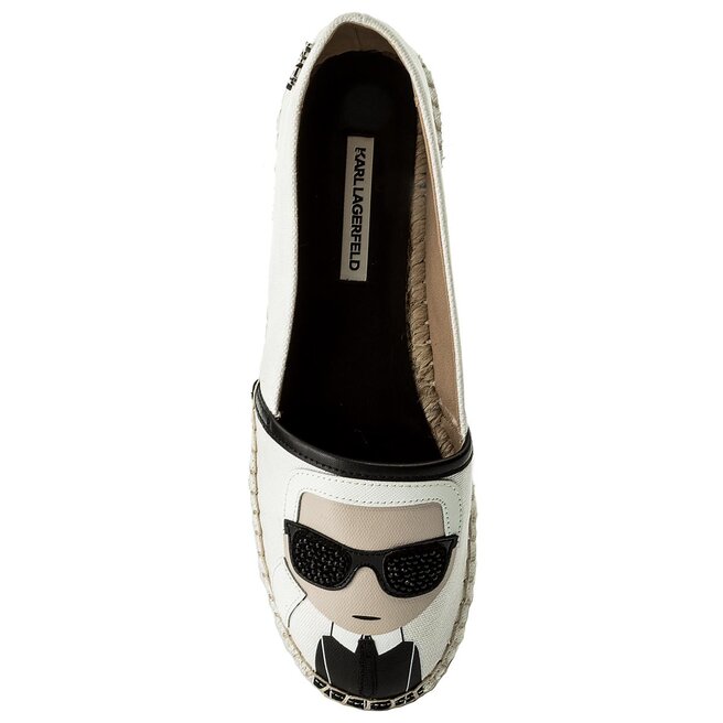 KARL LAGERFELD Еспадрили KARL LAGERFELD KL80111 White Lthr/Textile
