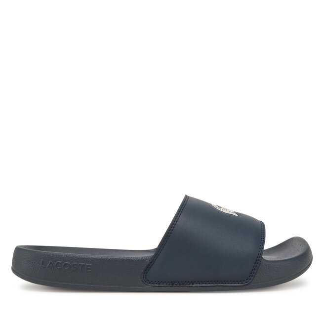 Klapki Lacoste Serve Sliders - Granatowy