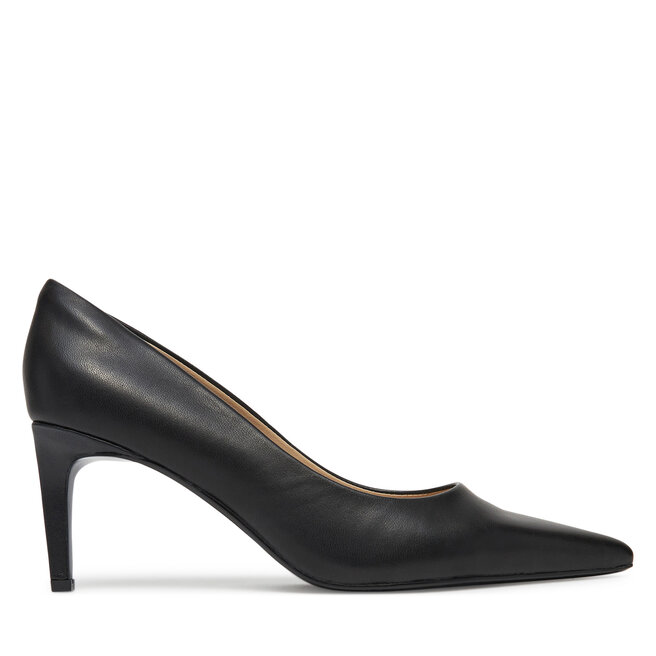 Szpilki Calvin Klein Pump 70 Pointy Hw Bar Lth - Czarny