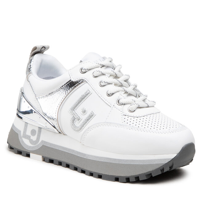 Liu Jo Сникърси Liu Jo Maxi Wonder 20 BA2055 PX100 White/Silver 04370