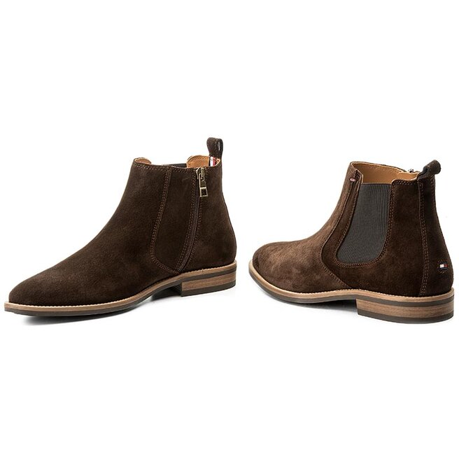 Botines planos Tommy Hilfiger Daytona 4B FM0FM01087 Coffee Bean