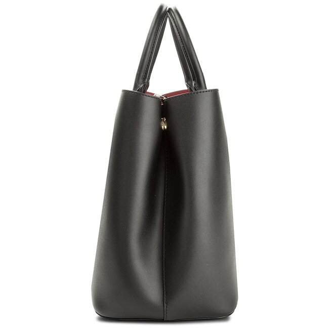 Τσάντα Lauren Ralph Lauren Marcy Satchel Large 431697680001 Black/Red