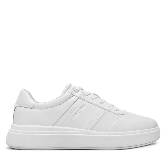 Sneakersy Calvin Klein Low Top Lace Up Hf - Biały