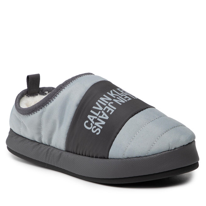 Papuci de casă Calvin Klein Jeans Home Shoe Slipper W Warm Linning YM0YM00242 Marble Grey PS8 Calvin imagine noua