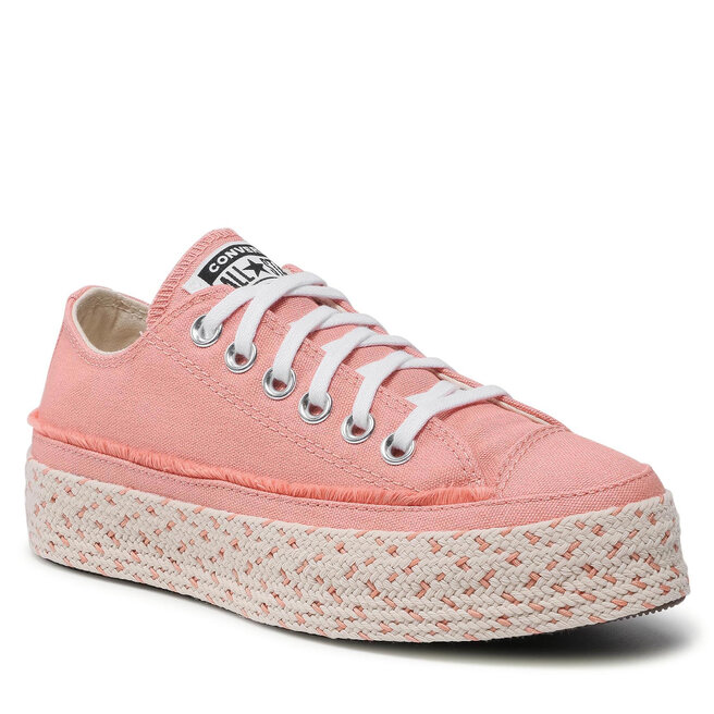 Πάνινα παπούτσια Converse Ctas Espadille Ox 570771C Pink Quartz/White