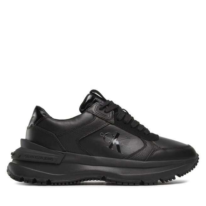 Calvin Klein Jeans Сникърси Calvin Klein Jeans Chunky Runner Lth-Pu Mono YM0YM00679 Full Black 0GV