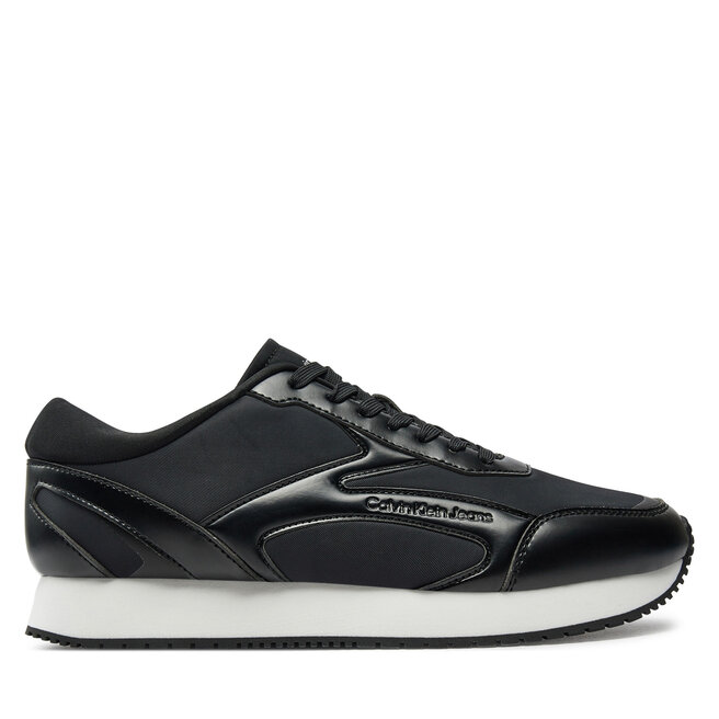 Sneakersy Calvin Klein Jeans Retro Runner Multilayer - Czarny