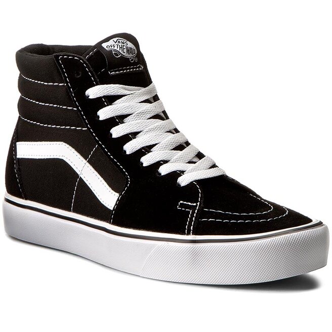 vans suede canvas black white