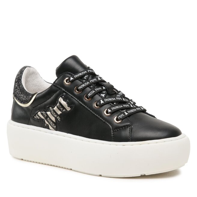 Patrizia Pepe Сникърси Patrizia Pepe PJ200.01 M Nero/Bianco