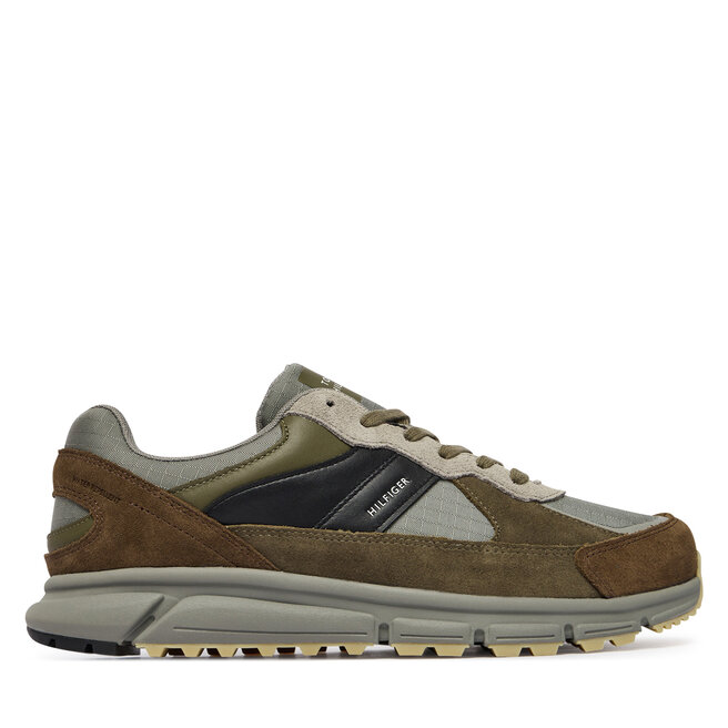 Sneakersy Tommy Hilfiger Hilfiger Mix Material Runner FM0FM06038 Kolorowy
