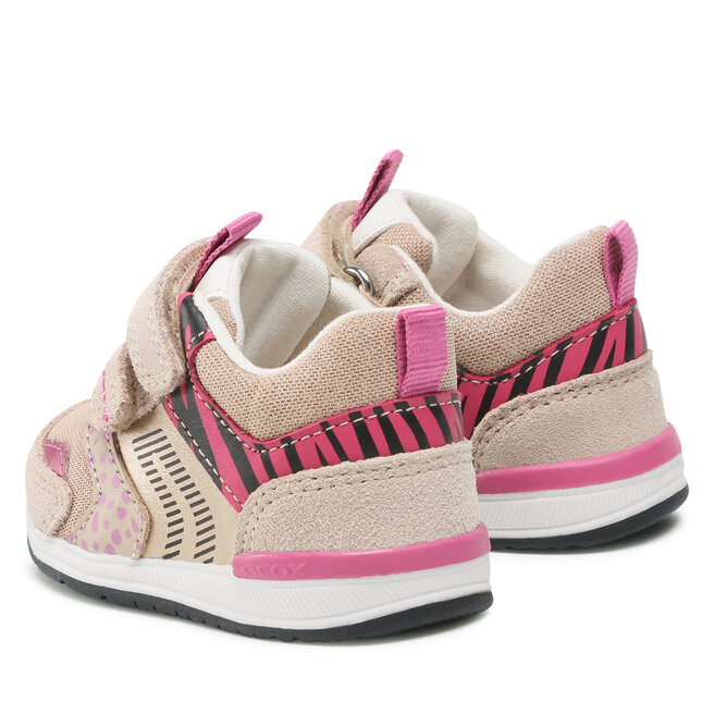 Geox Сникърси Geox B Rishon G. A B150LA 022AS C5084 Beige/Fuchsia