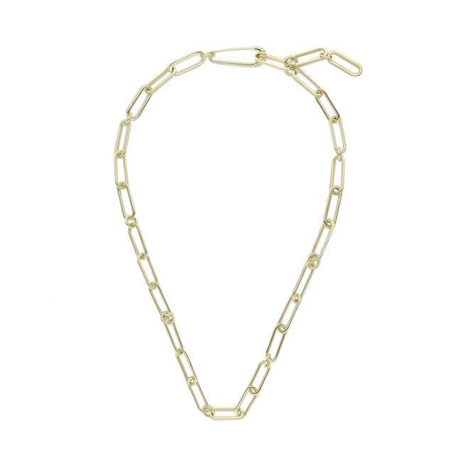 Colier Luv AJ Francois Safety Pin Necklace FW22-N-FSPN-G Gold Colier imagine noua gjx.ro