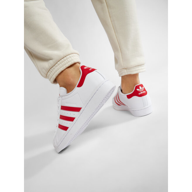 Batai adidas Superstar J FY2569 Ftwwht/Vivred/Ftwwht • Www.eavalyne.lt