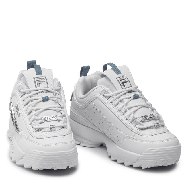 fila white silver