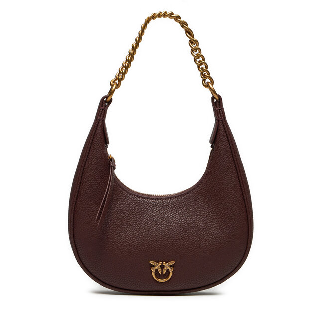 Torebka PINKO Brioche Hobo Mini AI 24-25 PLTT 101433 - Bordowy