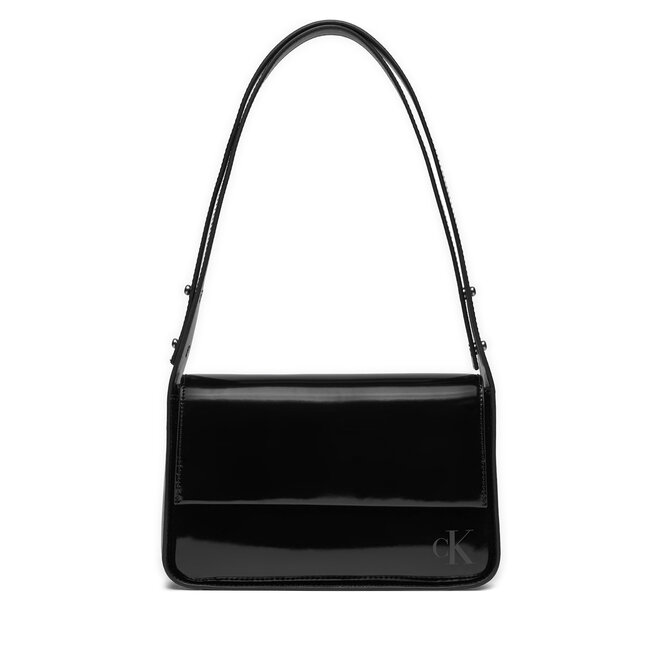 Torebka Calvin Klein Block Ew Flap Shoulderbag25 S - Czarny