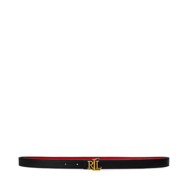 Pasek Damski LAUREN RALPH LAUREN Rev Lrl 20 - Czarny