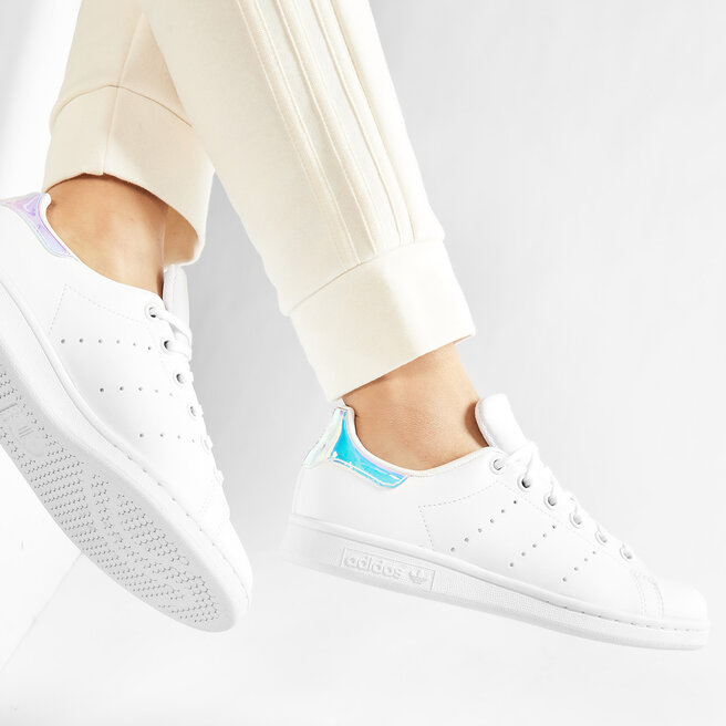 adidas Παπούτσια adidas Stan Smith J FX7521 Ftwwht/Ftwwht/Silvmt