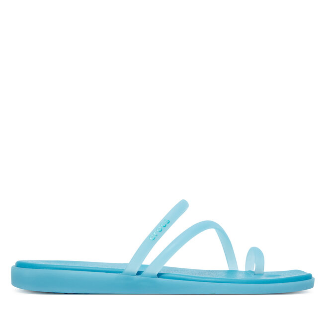 Japonki Crocs Miami Frosted Toe Loop - Niebieski