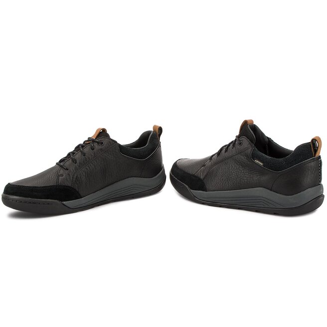 Clarks Półbuty Clarks Ashcombe Bay Gtx GORE-TEX 261354007 Black Leather