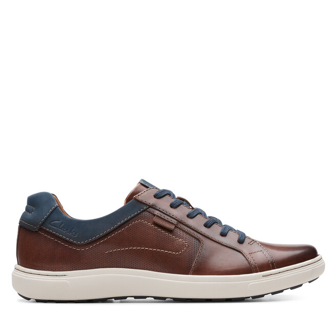 Sneakersy Clarks Mapstone Lace - Brązowy