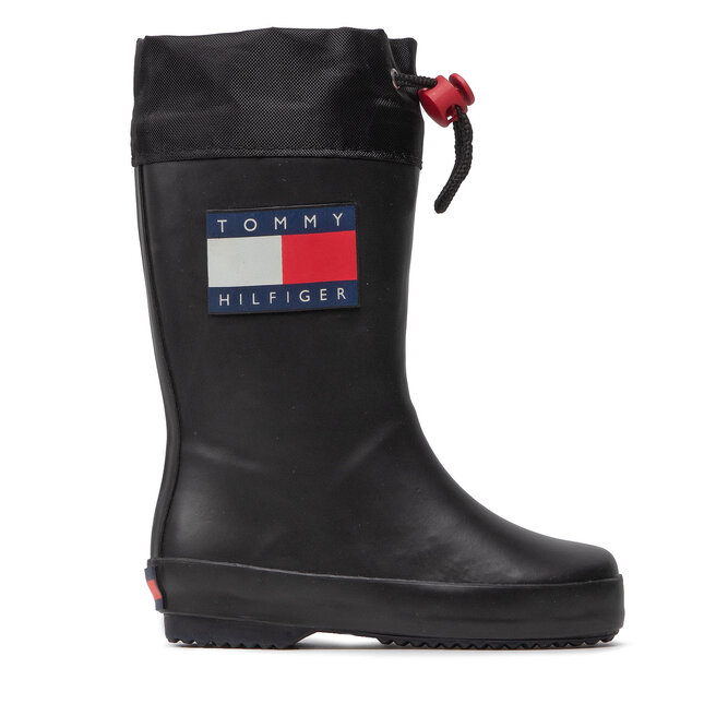 Tommy Hilfiger Gummistiefel Tommy Hilfiger Rain Boot T3X6-30766-0047 M Black 999