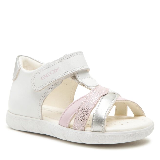 Sandale Geox B Sandal Alul Girl B021YD085NFC0406 S White/Pink Alul imagine noua gjx.ro