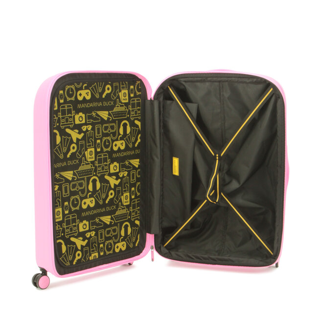 Mandarina Duck Logoduck Valise et valise à roulettes, 45 x 69 x 32/35 (L x H x l), aqua, onesize, Linea iconica di Mandarina Duck en policarbonato