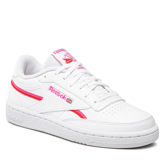 Pantofi Reebok Club C 85 Vegan GZ3663 Ftwwht/Atopnk/Vecred