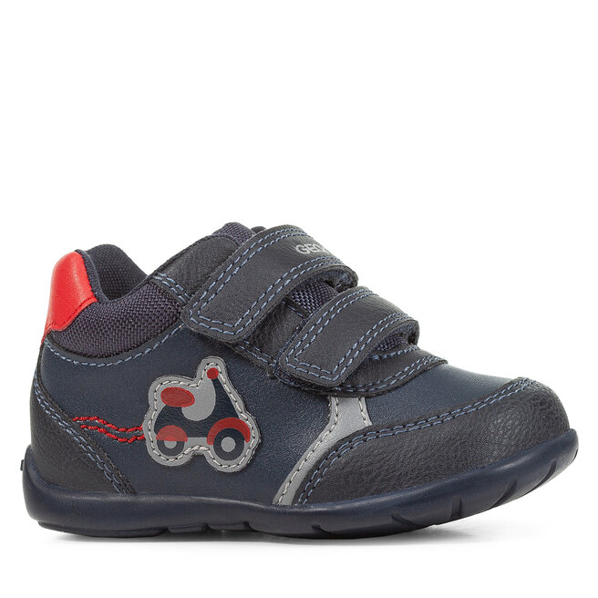 Sneakersy Geox B Elthan Boy B361PA 0MEBC - Granatowy