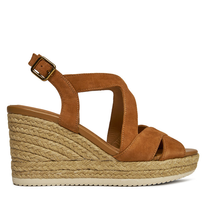 Espadryle Geox D Ponza D35GVC 00021 - Brązowy