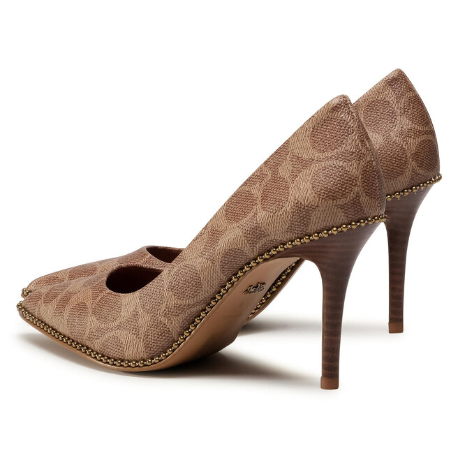 High Heels Coach Waverly Sig Pump G4374 Tan eschuhe.de