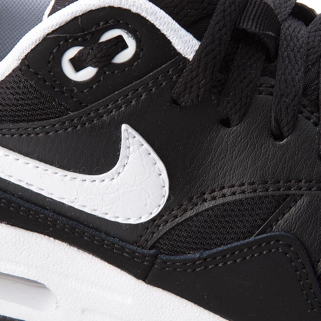 Nike air max 1 gs clearance black white