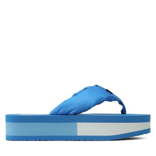 Tommy Jeans Žabky Tommy Jeans Webbing Mid Beach Sndl Nw Strip EN0EN02114 Deep Sky Blue C2P