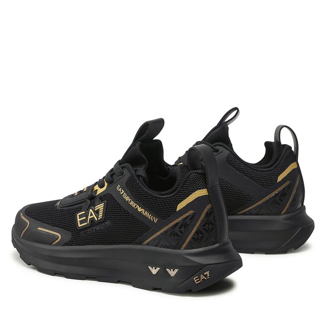 EA7 Emporio Armani Сникърси EA7 Emporio Armani X8X089 XK234 S386 Triple Black/Gold Eb